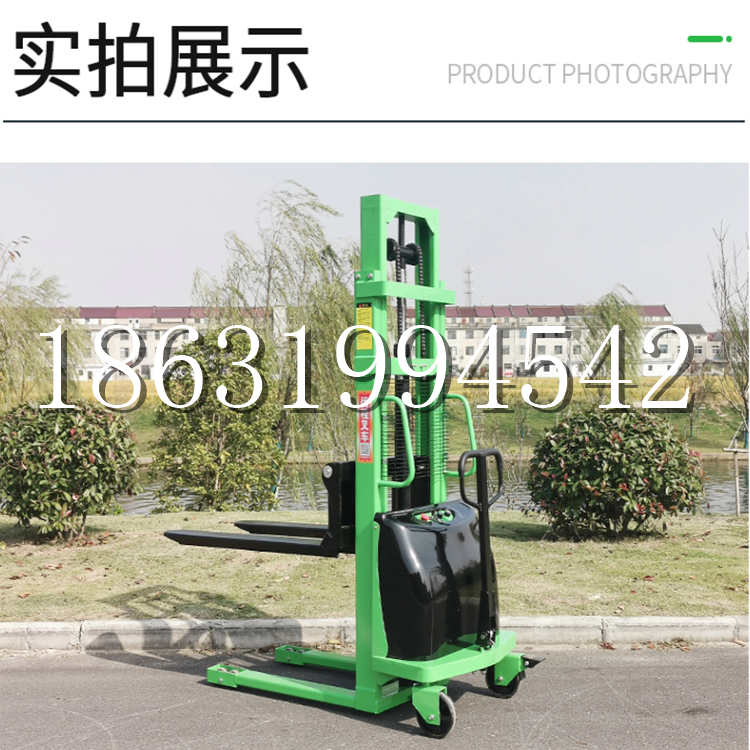昆明市电动叉车堆高车液压铲车电瓶1吨2吨站驾步行式小型全自动叉车